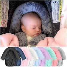 Minky Baby Head Support Headrest With
