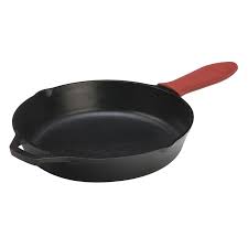 Lodge Cast Iron Skillet With Red