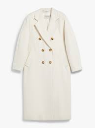 Coats White And Beige Woman Max Mara