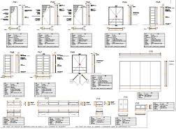 Plan Elevation And Section Door Plan