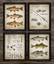 Fishing Wall Art Set Of 4 Printable