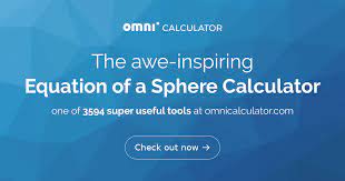 Equation Of A Sphere Calculator