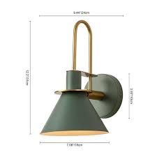 Luckyday 7 In Modern 1 Light Green Wall Sconce
