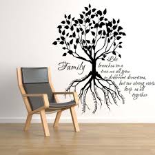 Family Tree Root Names Wall Decals