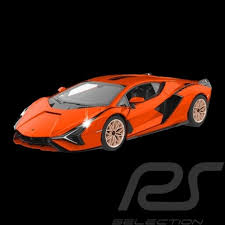 Lamborghini Sian 2020 Orange Rc 1 24