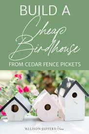 Diy Birdhouse From Cedar Fence Pickets