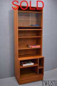 Teak Wall Unit With Cabinet Base