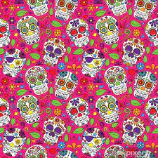 Wall Mural Day Of The Dead Sugar Skull