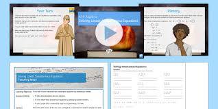 Solving Linear Simultaneous Equations