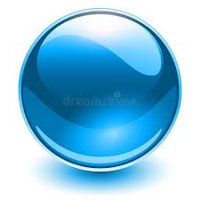 Glass Sphere Blue Stock Ilration