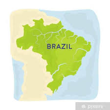 Wall Mural Territory Of Brazil Icon In