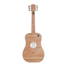 Wooden Brown Guitar Wall Decor