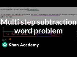 Multi Step Subtraction Word Problem