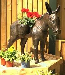 Flower Basket Planters Garden Statue