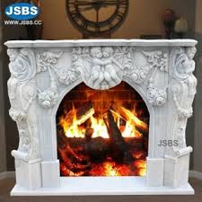 sculpture stone fireplace mantel