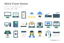 Work From Home Icon Collection
