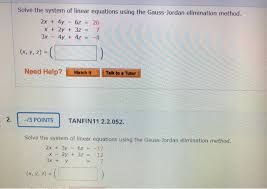 Linear Equations Using