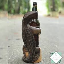 Wine Bottle Holder Wooden Lizard Bottle