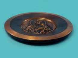 Amazing Copper Wall Plate With Icon Of