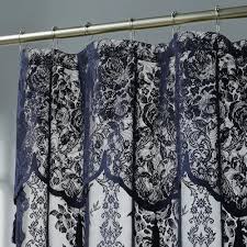 Linen Lace Shower Curtain