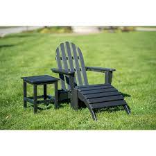 Black Square Plastic Outdoor Side Table