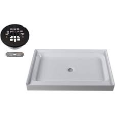 Single Threshold Alcove Shower Pan Base