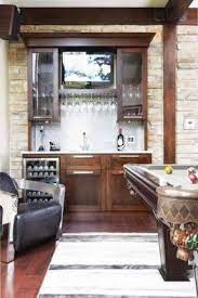 Mini Refrigerator Cabinet Bar Ideas