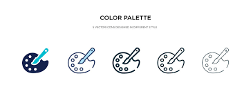 Color Palette Vector Icons Designed