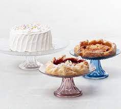 Jupiter Beaded Glass Cake Stand