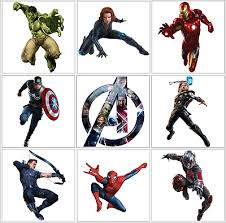 9 New Avengers Figures Ant Man Hawkeye