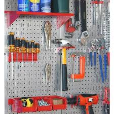 Shiny Galvanized Steel Pegboard Pack