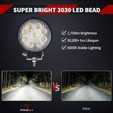 27w round led light pods