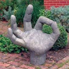Large Garden Sculpture Giant Ok Hand