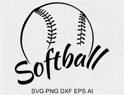 Softball Decal Svg Digital
