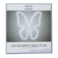 Led Erfly Icon Wall Light 8in X 7in