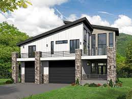 Modern Carriage House Plan With Rv Bay