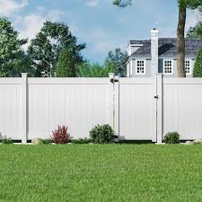 8 Ft W White Vinyl Privacy Fence Panel