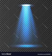 ufo light beam isolated on white