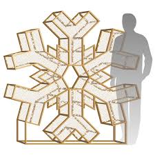 6 Led Snowflake Icon Iron Frame With