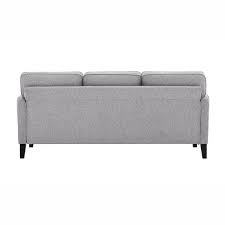 Flared Arm Polyester Rectangle Sofa
