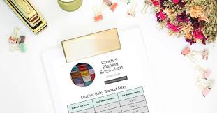Crochet Blanket Sizes Chart 1 Best