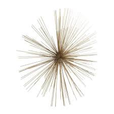 Classy Metal Gold Wire Wall Decor