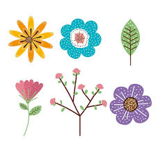 Garden Flowers Decorative Icon