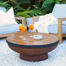 Large 83cm Fire Pit Timber Table