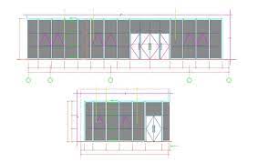 Office Glass Door Entrance Design Cad