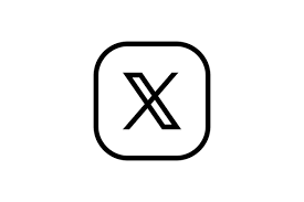 Logo X On White Simple Background Design