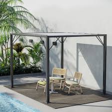 Outsunny Outdoor Louvered Pergola 9 5