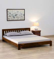 Buy Biarritz Solid Wood Queen Size Bed