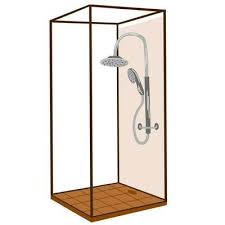 Shower Stall Icon Vector Cartoon Icon