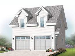 Two Car Garage Loft Plan With Cape Cod